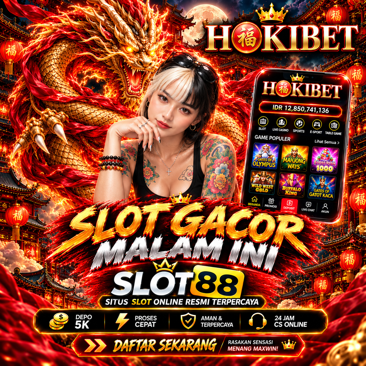 HOKIBET | Situs Slot Online Gacor Terbaik Link Slot88 Resmi Mudah Maxwin